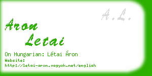 aron letai business card