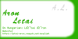 aron letai business card